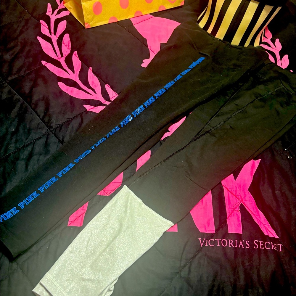 2 pair vs pink leggings
